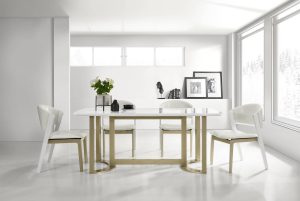 DN2313-Dining-Set-White-Gold-Finishing-with-Dining-Chair-in-White-Cushion